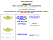 Tablet Screenshot of churchofchristsingingstn.com